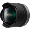 Panasonic 8mm f3.5 Lumix G Fisheye Zwart