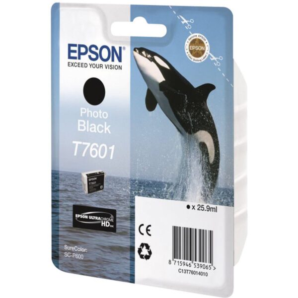 Epson Inktpatroon T7601   Foto Zwart high capacity 25,9ml