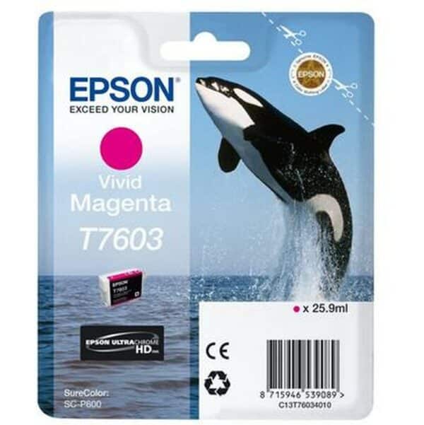 Epson Inktpatroon T7603   Vivid magenta high capacity 25,9ml