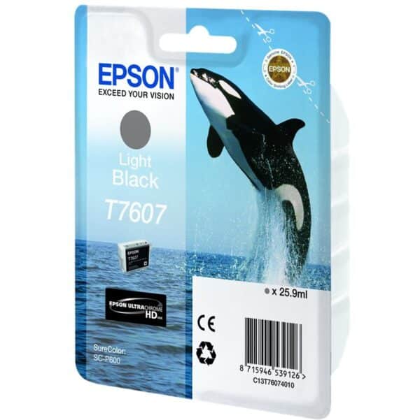 Epson Inktpatroon T7607  Licht Zwart high capacity 25,9ml
