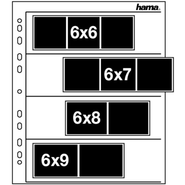 Hama Negatiefbladen Pergamijn 4 strips 6x7 neg 100 stuks