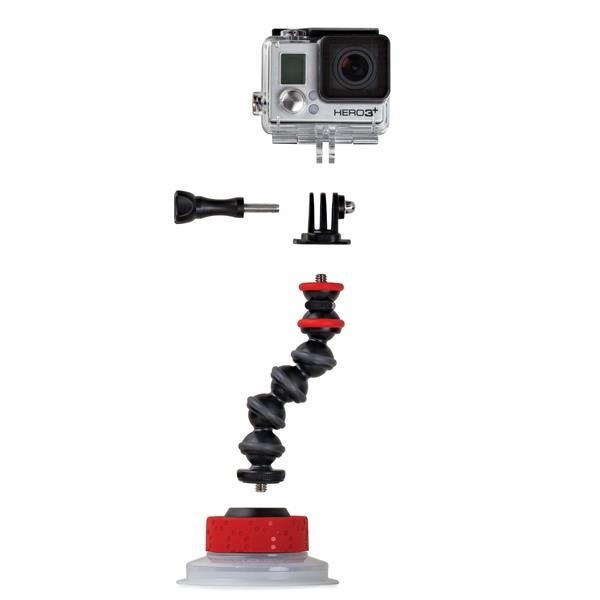 Joby Gorillapod Suction Cup & GorillaPod Arm Black/Red - Afbeelding 4
