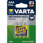 1x4 Varta Rechargeable Accu AAA