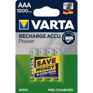1x4 Varta Rechargeable Accu AAA