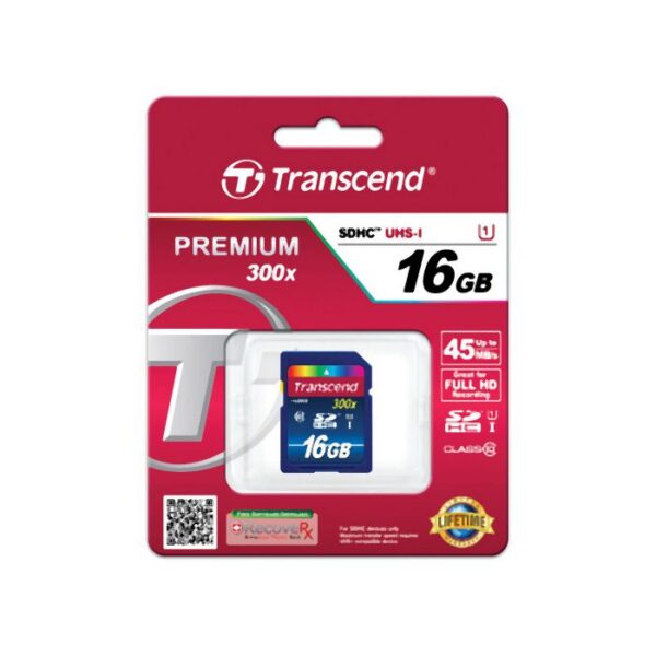 Transcend SDHC 16GB Class 10 UHS-I 400x Premium - Afbeelding 2