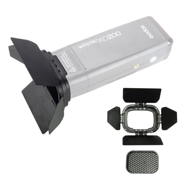 Godox barndoor kit AD200 - Afbeelding 2