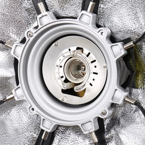 Falcon Eyes Flitsparaplu URN-48TSB1 1,22 ZWARTE HOES - Afbeelding 6