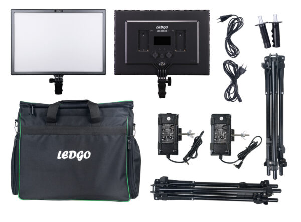 LedGo E268CII Bi-color kit w/ light stands (2 ligh/high out) 349 - Afbeelding 2