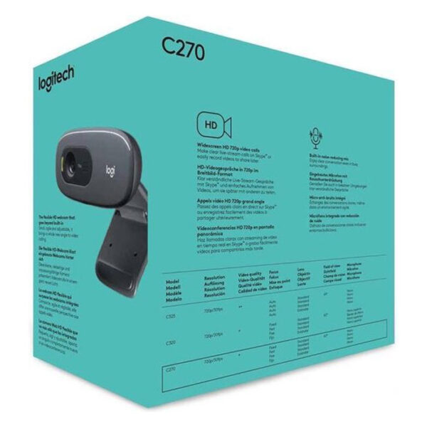 Logitech C270 HD Webcam - Afbeelding 2