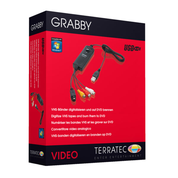 Grabby usb 2,0 Terratec Windows video AV Geel wit rood naar USB - Afbeelding 2