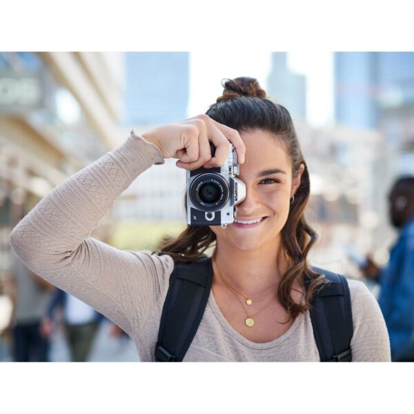 Olympus E-M10 IV Silver Body - Afbeelding 4