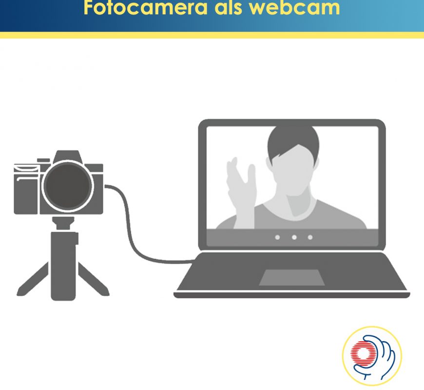 je fotocamera als webcam