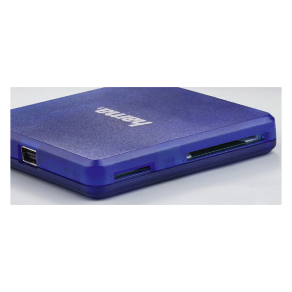 Hama USB-2.0-multi-kaartlezer. SD/microSD/CF. blauw - Afbeelding 3