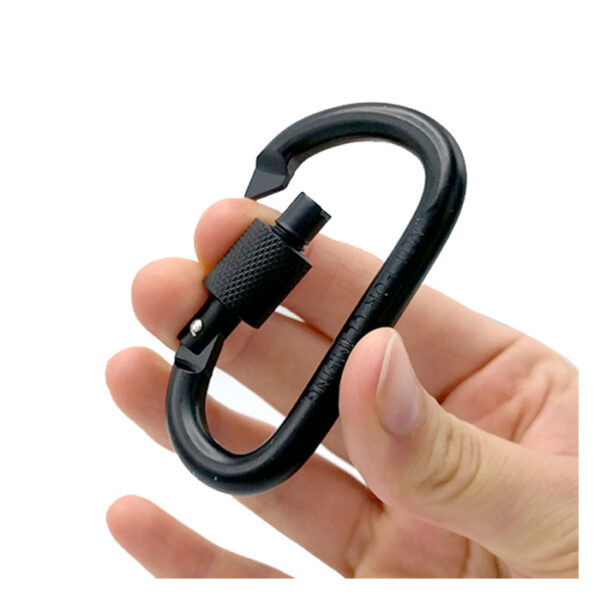 Caruba karabijnhaak Zwart (set van 3 stuks) - Afbeelding 2