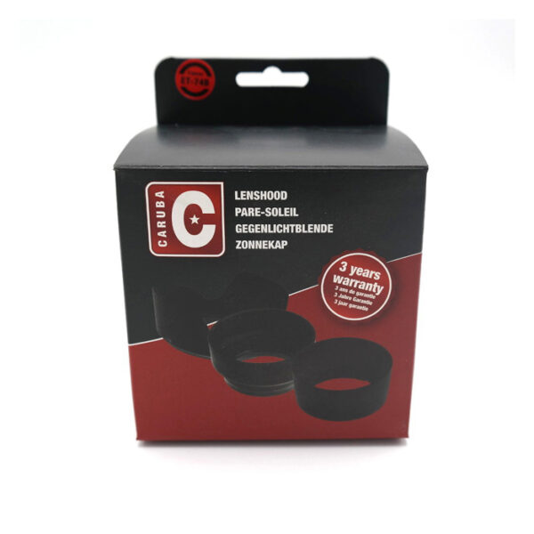 Caruba Zonnekap Canon ET-74B Zwart - Afbeelding 2