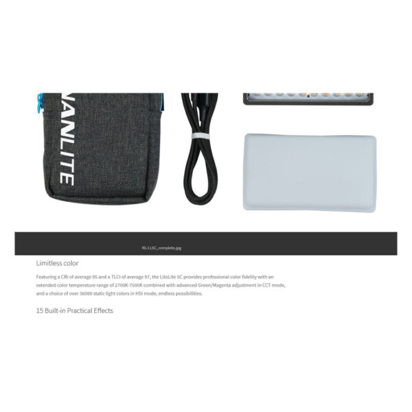 Nanlite LitoLite 5C (w/ battery) - Afbeelding 11