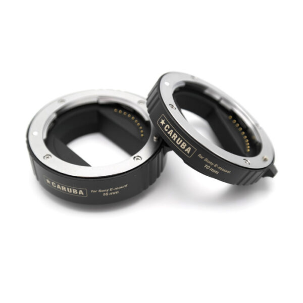 Caruba Extension Tube set Sony E-Serie Chroom APS-C (versie II) - Afbeelding 3