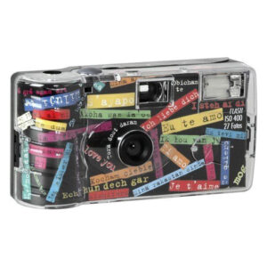 Single use camera flash 400-27 Love Zwart