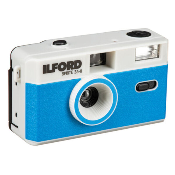Ilford Camera Sprite 35-II silver And Blue - Afbeelding 2