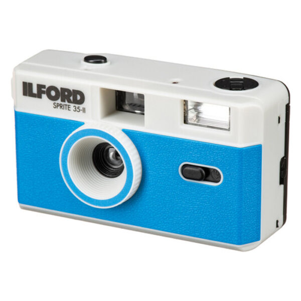 Ilford Camera Sprite 35-II silver And Blue - Afbeelding 3