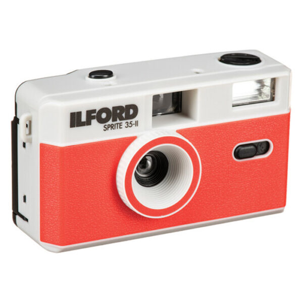 Ilford Camera Sprite 35-II silver And Red - Afbeelding 2