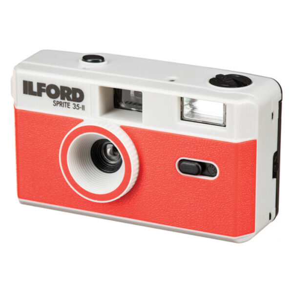 Ilford Camera Sprite 35-II silver And Red - Afbeelding 3