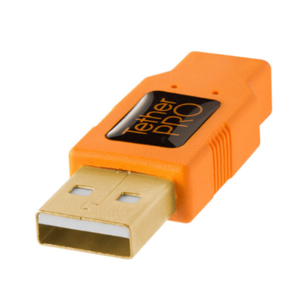 Tether Tools TetherPro USB 2.0 A Male to Micro B 5-pin orange - Afbeelding 2