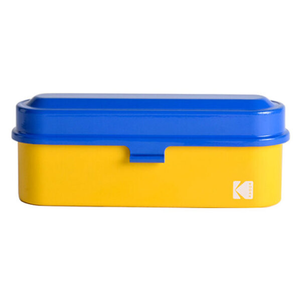 Kodak Film Steel Case Yellow with Blue lid - Afbeelding 3