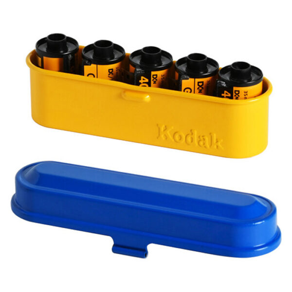 Kodak Film Steel Case Yellow with Blue lid - Afbeelding 6