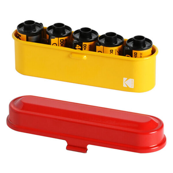 Kodak Film Steel Case Yellow with Red lid - Afbeelding 2