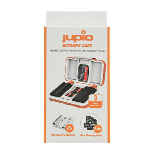 Jupio Batmem Case For 2X Camera Battery + 14 Memory Cards - Afbeelding 2