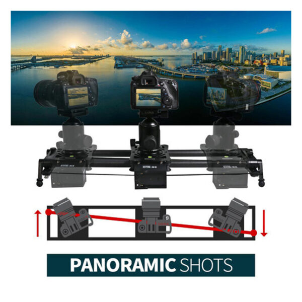 Konova P1 80cm Carbon Camera Slider (w/ KMS-S3) - Afbeelding 4
