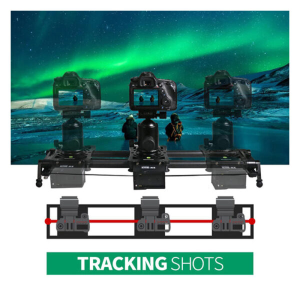 Konova P1 80cm Carbon Camera Slider (w/ KMS-S3) - Afbeelding 6