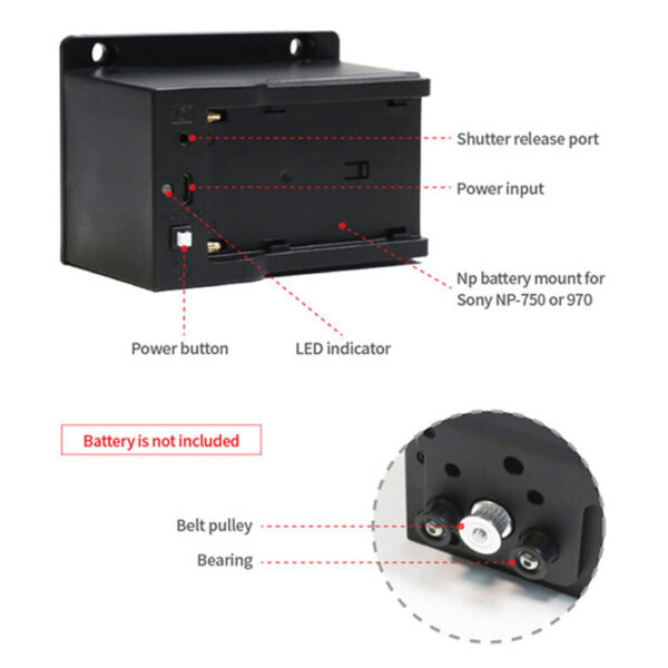Konova P1 80cm Carbon Camera Slider (w/ KMS-S3) - Afbeelding 10