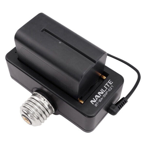 Nanlite NPF Battery Adapter w/ E27 Head - Afbeelding 3