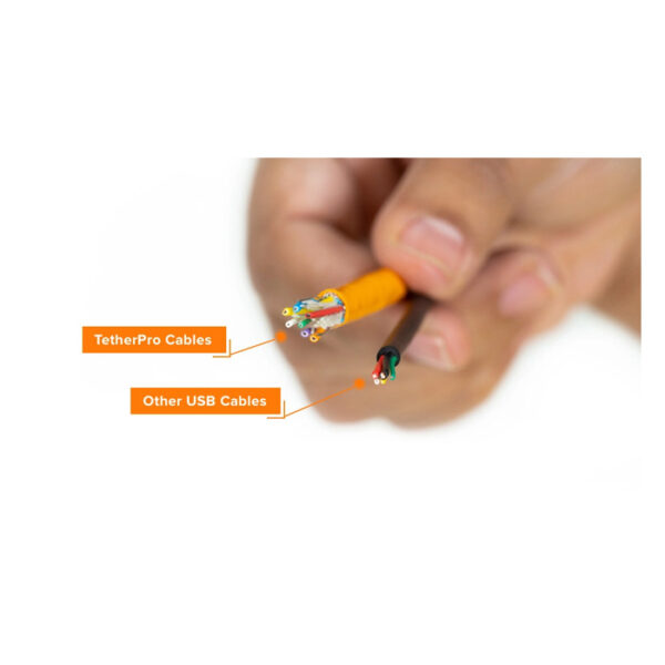 TetherTools TetherPro USB-C To USB-C 15' (4.6m) Black - Afbeelding 6