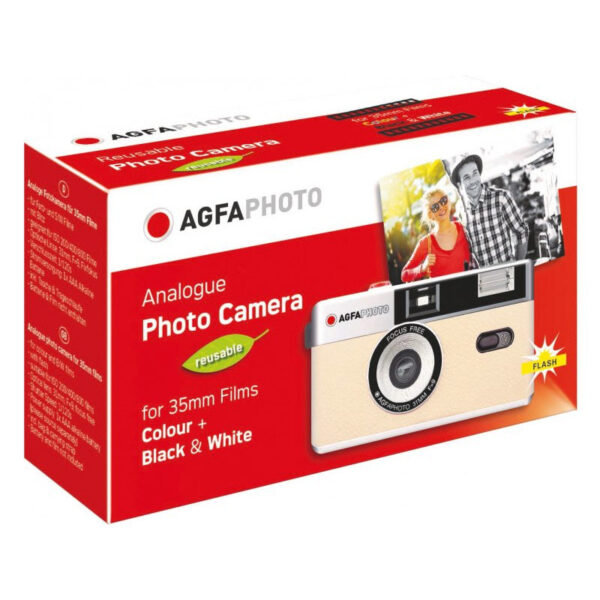 Agfa Photo Reusable Photo Camera 35mm (Sand Beige) - Afbeelding 2