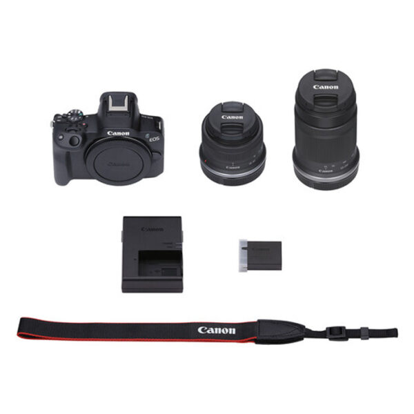 Canon EOS R50 Black + RF-S 18-45 IS STM + RF-S 55-210mm f... - Afbeelding 3