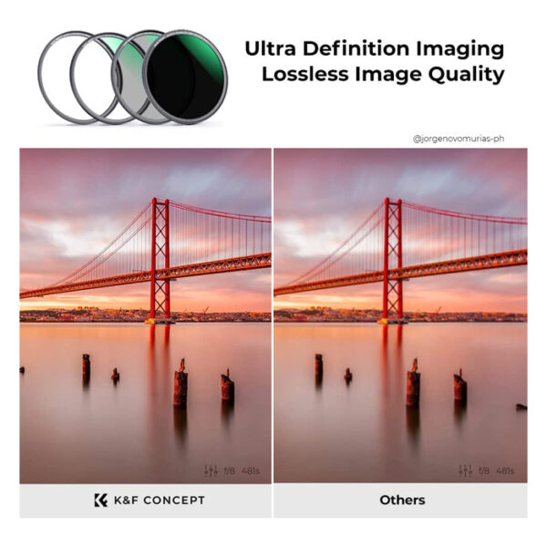 K&F Concept Magnetic Lensfilter-Kit CPL-ND-UV 77 mm - Afbeelding 4