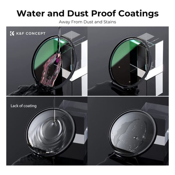 K&F Concept Magnetic Lensfilter-Kit CPL-ND-UV 77 mm - Afbeelding 5