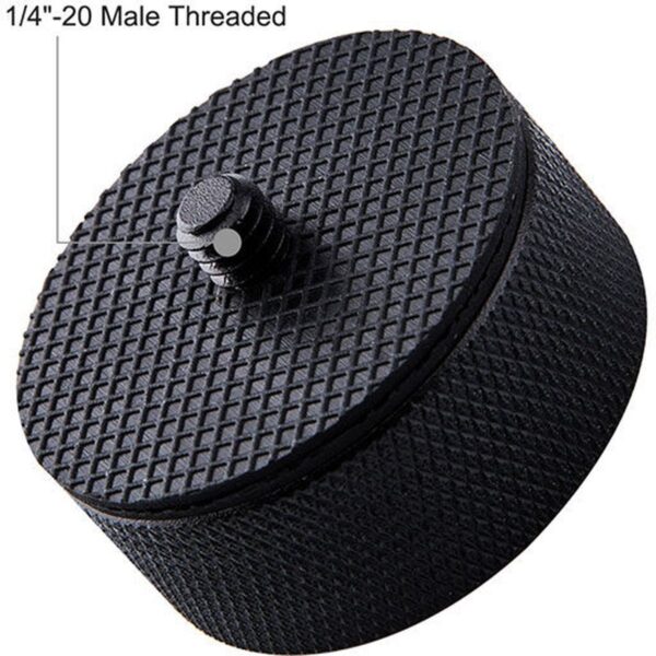 Caruba Adapterschroef 1/4m - 3/8F w/ Metalen Grip + R.dekpl. - Afbeelding 4