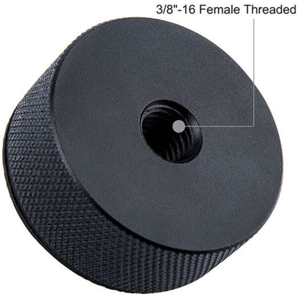 Caruba Adapterschroef 1/4m - 3/8F w/ Metalen Grip + R.dekpl. - Afbeelding 5