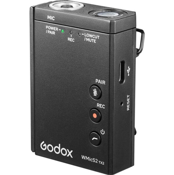 Godox WMICS2 Kit 1 Uhf Wireless Microphone System - Afbeelding 2