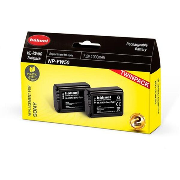 Hahnel Sony NP-FW50 twinpack - Afbeelding 3
