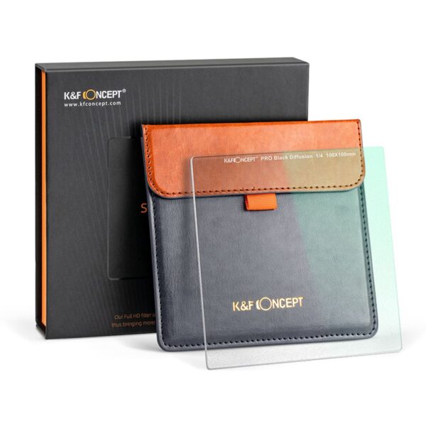 K&F Concept 100x100 1/4 Black Diffusion Filter - Afbeelding 2