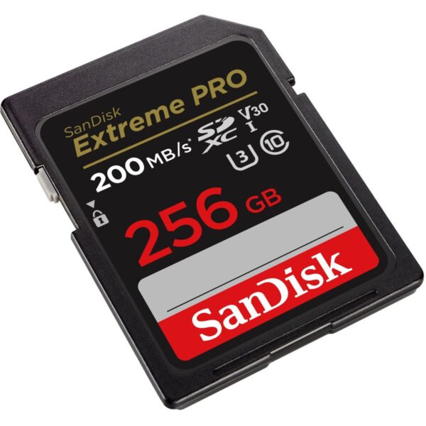 SanDisk SDXC Extreme PRO 256GB 200mb/90mb V30 Rescue Pro dl - Afbeelding 2