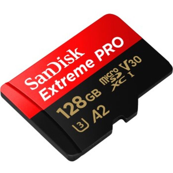 SanDisk Extreme Pro MicroSDXC 128GB 200-90 MB/s+SD Adapter A - Afbeelding 2