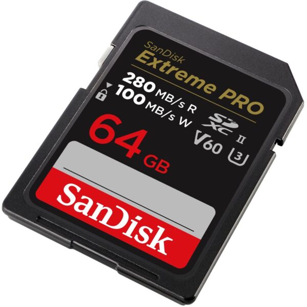 SanDisk Pro 64GB V60 UHS-II SD Cards 280/100MB/s - Afbeelding 3