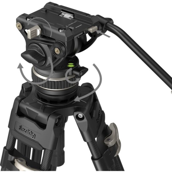 SmallRig 3989 FreeBlazer Heavy-Duty Carbon Fiber Tripod Kit - Afbeelding 3