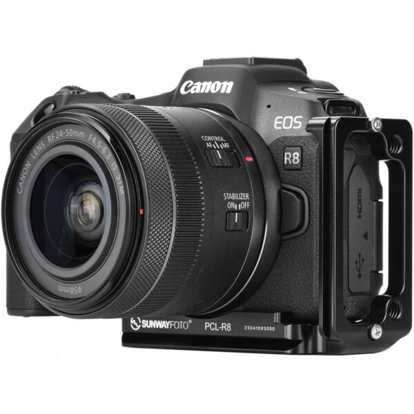 Sunwayfoto L-Plaat / L-Bracket Arca Canon EOS R8 (PCL-R8) - Afbeelding 3
